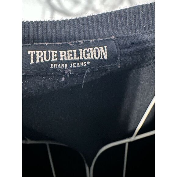 GOOD CONDITION TRUE RELIGION Embroidered True RELIGION Cotton CREWNECK SWEATSHIR - Picture 3 of 5